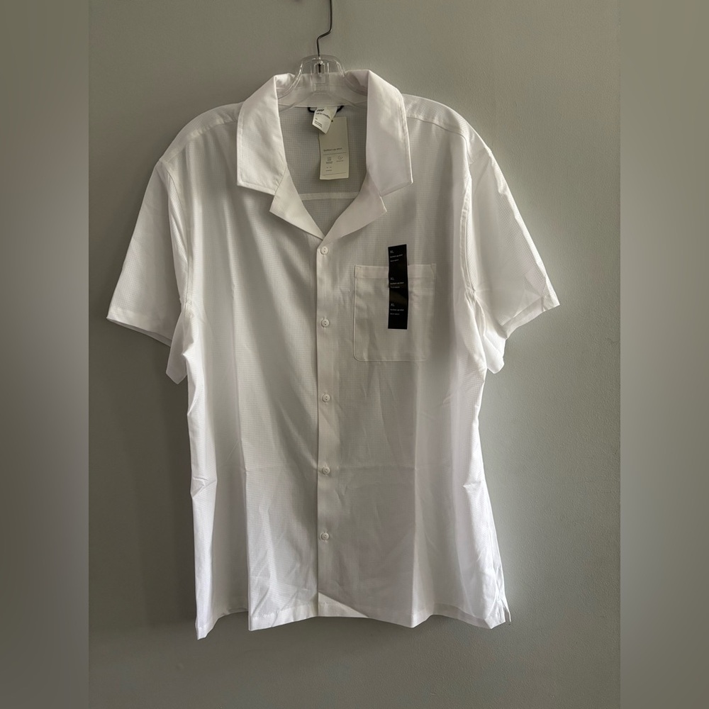 All in Motion Men's Classic White Button Down Shirt